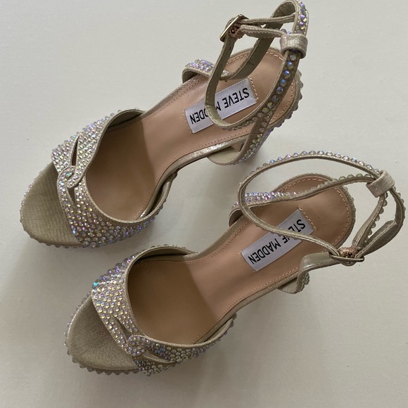 Steve Madden Rhinestone Platform Heels - Picture 5 of 10
